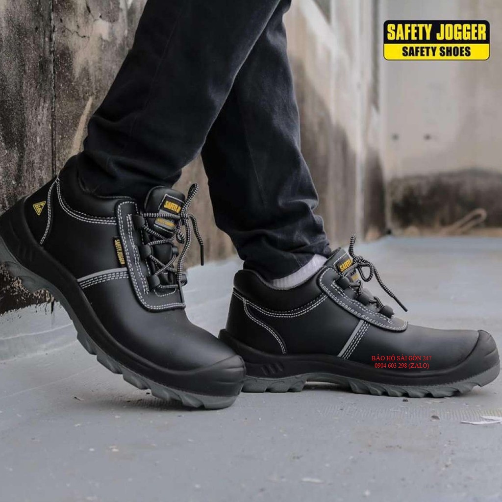 Giày bảo hộ lao động Safety Jogger Aura S3 - TẶNG KÈM 1 ĐÔI VỚ NAM CAO CẤP